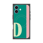 プレミアムスクエアケース with MagSafe［ オリジナル - initial color line - D green ］