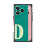 プレミアムスクエアケース with MagSafe［ オリジナル - initial color line - D green ］