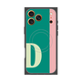 プレミアムスクエアケース with MagSafe［ オリジナル - initial color line - D green ］