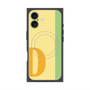 プレミアムスクエアケース with MagSafe［ オリジナル - initial color line - D yellow ］