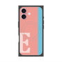 プレミアムスクエアケース with MagSafe［ オリジナル - initial color line - E pink ］
