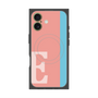プレミアムスクエアケース with MagSafe［ オリジナル - initial color line - E pink ］