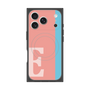プレミアムスクエアケース with MagSafe［ オリジナル - initial color line - E pink ］