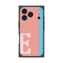 プレミアムスクエアケース with MagSafe［ オリジナル - initial color line - E pink ］