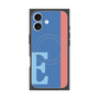 プレミアムスクエアケース with MagSafe［ オリジナル - initial color line - E blue ］