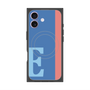 プレミアムスクエアケース with MagSafe［ オリジナル - initial color line - E blue ］