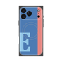 プレミアムスクエアケース with MagSafe［ オリジナル - initial color line - E blue ］