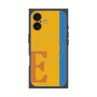 プレミアムスクエアケース with MagSafe［ オリジナル - initial color line - E orange ］