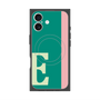 プレミアムスクエアケース with MagSafe［ オリジナル - initial color line - E green ］
