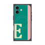 プレミアムスクエアケース with MagSafe［ オリジナル - initial color line - E green ］