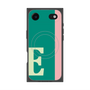 プレミアムスクエアケース with MagSafe［ オリジナル - initial color line - E green ］