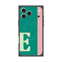 プレミアムスクエアケース with MagSafe［ オリジナル - initial color line - E green ］