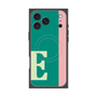プレミアムスクエアケース with MagSafe［ オリジナル - initial color line - E green ］