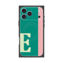 プレミアムスクエアケース with MagSafe［ オリジナル - initial color line - E green ］