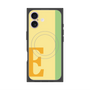 プレミアムスクエアケース with MagSafe［ オリジナル - initial color line - E yellow ］