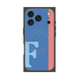 プレミアムスクエアケース with MagSafe［ オリジナル - initial color line - F blue ］