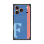 プレミアムスクエアケース with MagSafe［ オリジナル - initial color line - F blue ］