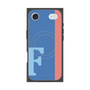 プレミアムスクエアケース with MagSafe［ オリジナル - initial color line - F blue ］