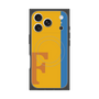 プレミアムスクエアケース with MagSafe［ オリジナル - initial color line - F orange ］