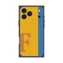 プレミアムスクエアケース with MagSafe［ オリジナル - initial color line - F orange ］