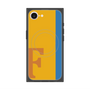 プレミアムスクエアケース with MagSafe［ オリジナル - initial color line - F orange ］