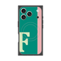 プレミアムスクエアケース with MagSafe［ オリジナル - initial color line - F green ］