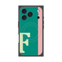 プレミアムスクエアケース with MagSafe［ オリジナル - initial color line - F green ］