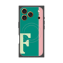 プレミアムスクエアケース with MagSafe［ オリジナル - initial color line - F green ］