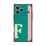 プレミアムスクエアケース with MagSafe［ オリジナル - initial color line - F green ］