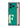 プレミアムスクエアケース with MagSafe［ オリジナル - initial color line - F green ］