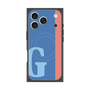 プレミアムスクエアケース with MagSafe［ オリジナル - initial color line - G blue ］