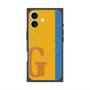 プレミアムスクエアケース with MagSafe［ オリジナル - initial color line - G orange ］