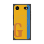 プレミアムスクエアケース with MagSafe［ オリジナル - initial color line - G orange ］