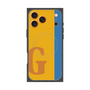 プレミアムスクエアケース with MagSafe［ オリジナル - initial color line - G orange ］