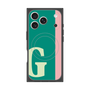 プレミアムスクエアケース with MagSafe［ オリジナル - initial color line - G green ］