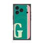 プレミアムスクエアケース with MagSafe［ オリジナル - initial color line - G green ］