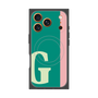 プレミアムスクエアケース with MagSafe［ オリジナル - initial color line - G green ］