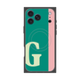 プレミアムスクエアケース with MagSafe［ オリジナル - initial color line - G green ］
