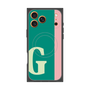 プレミアムスクエアケース with MagSafe［ オリジナル - initial color line - G green ］