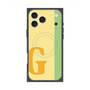 プレミアムスクエアケース with MagSafe［ オリジナル - initial color line - G yellow ］