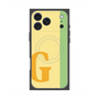 プレミアムスクエアケース with MagSafe［ オリジナル - initial color line - G yellow ］