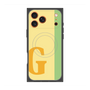 プレミアムスクエアケース with MagSafe［ オリジナル - initial color line - G yellow ］