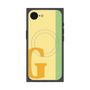 プレミアムスクエアケース with MagSafe［ オリジナル - initial color line - G yellow ］