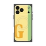 プレミアムスクエアケース with MagSafe［ オリジナル - initial color line - G yellow ］