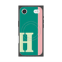 プレミアムスクエアケース with MagSafe［ オリジナル - initial color line - H green ］