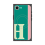 プレミアムスクエアケース with MagSafe［ オリジナル - initial color line - H green ］