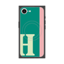 プレミアムスクエアケース with MagSafe［ オリジナル - initial color line - H green ］
