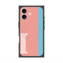 プレミアムスクエアケース with MagSafe［ オリジナル - initial color line - I pink ］