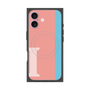 プレミアムスクエアケース with MagSafe［ オリジナル - initial color line - I pink ］