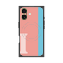 プレミアムスクエアケース with MagSafe［ オリジナル - initial color line - I pink ］